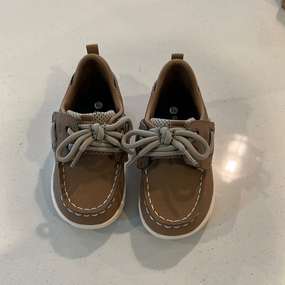 Sperrys Brown Kids Boat Shoes